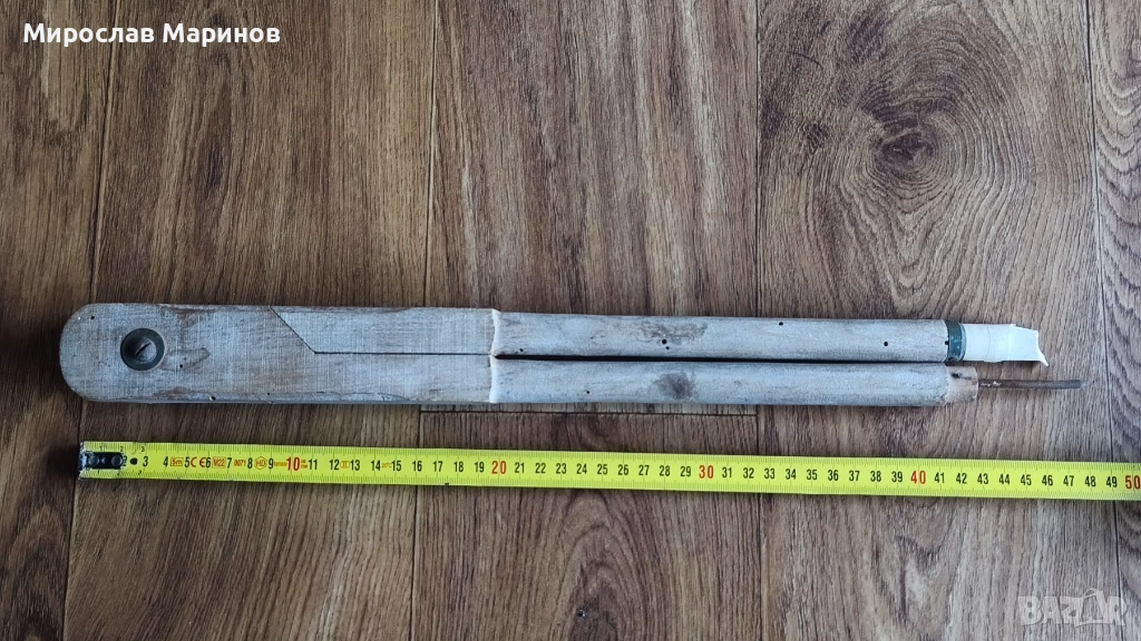 Стар дървен пергел, снимка 1