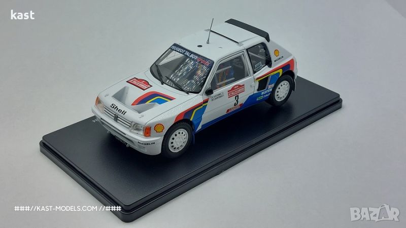 KAST-Models Умален модел на Peugeot 205T16 1984 Hachette 1/24, снимка 1