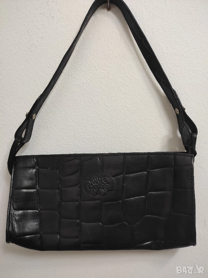 нова малка естествена кожа чанта на английския бранд mulberry итал чанта the bridge, снимка 1