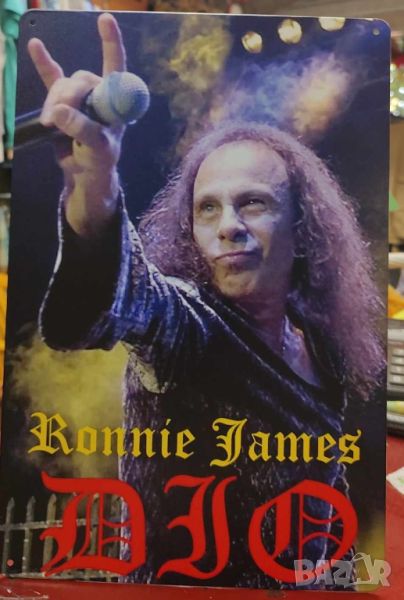 Метална табела(плакет) Ronnie James DIO, снимка 1