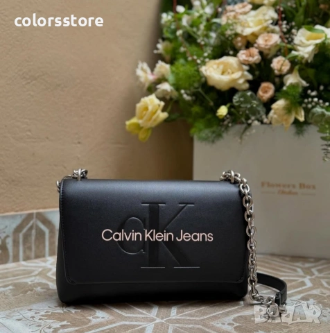 Черна чанта Calvin Klein-SG 73, снимка 1 - Чанти - 35678006