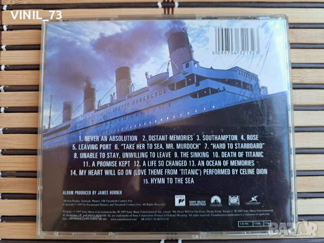 Titanic (Music From The Motion Picture), снимка 3 - CD дискове - 50782338