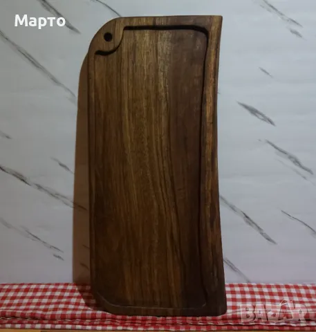 Дъска-поднос от орех ръчна изработка