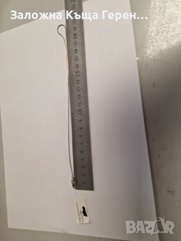 Сребърен синджир 2,36гр., снимка 3 - Колиета, медальони, синджири - 53340170