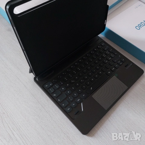 Професионален Магнитен Калъф с Клавиатура ORDA за Samsung Tab S10+/S9+/S8+/S7+ (12.4") | Тракпад, снимка 5 - Таблети - 53641744