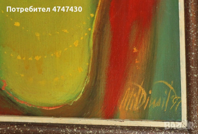 Митко Димитров маслени бои портрет, снимка 8 - Картини - 53643640