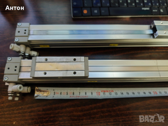 Безпрътови пневматични линейни актуатори (цилиндри) SMC, снимка 2 - Други инструменти - 52828501