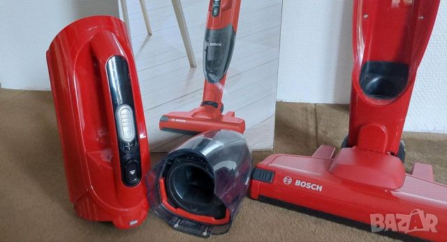 Мощна Безкабелна прахосмукачка BOSCH- 2 in 1, Li-ion- 40мин., снимка 6 - Прахосмукачки - 45998558