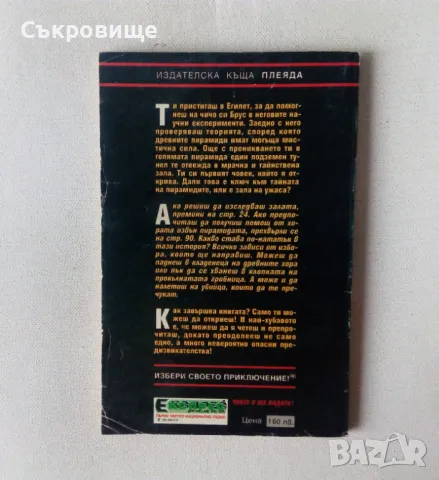 Книги-игри Избери своето приключение - преиздадени Тайната на пирамидите 1996, снимка 4 - Детски книжки - 36519588