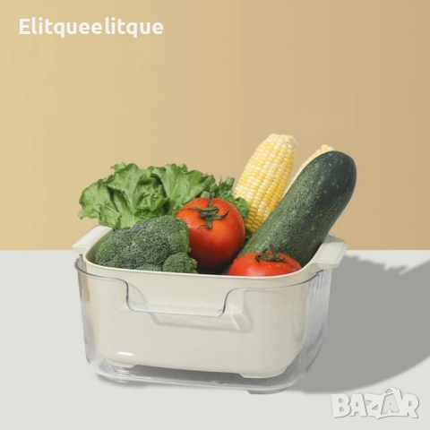 Многофункционална купа с гевгир 4 в 1 – за измиване, отцеждане и съхранение