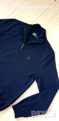 POLO Ralph Lauren  Wool Half Zip Jumper Mens Size S НОВО! ОРИГИНАЛ! Мъжкa Жилетка с 3/4 Цип!, снимка 8 - Пуловери - 52352770