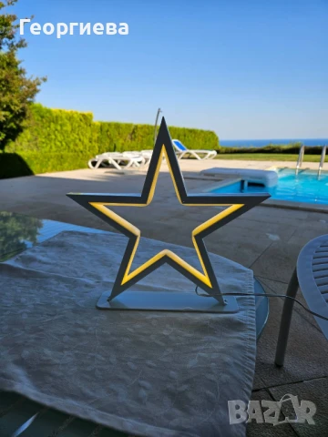 Декоративна LED лампа Звезда , снимка 2 - Настолни лампи - 50910313