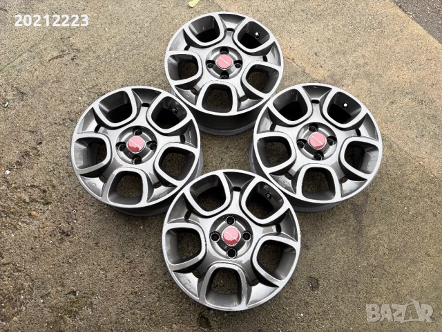 4 броя алуминиеви джанти за Fiat Panda 15, снимка 6 - Гуми и джанти - 52583273