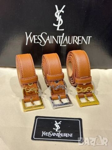 колани от естествена кожа в кутия ysl saint laurent , снимка 2 - Колани - 52031420