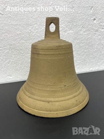 Бронзова камбана №5253 , снимка 2 - Антикварни и старинни предмети - 44989120