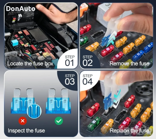 Комплект автомобилни предпазители/бушони, снимка 6 - Аксесоари и консумативи - 51477097