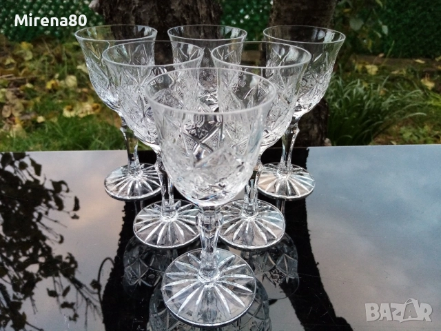 Български кристален сервиз за ликьор / ракия !