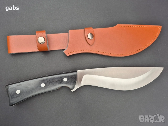 Уникален масивен ловен нож,фултанг с кожена кания,два модела, снимка 4 - Ножове - 52636230