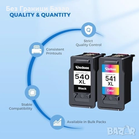 Нови Съвместими мастилени касети Canon PG-540XL CL-541XL 2 броя тонер принтер мастило, снимка 4 - Други стоки за дома - 54226920