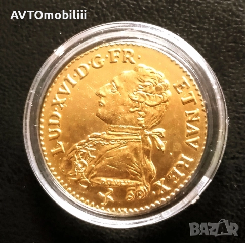 Позлатена монета от 1774г