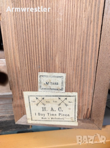 Стар Немски Механичен Часовник , снимка 9 - Антикварни и старинни предмети - 53345000