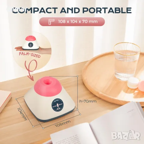 Лабораторен миксер Bonvoisin Mini Vortex 3500 об/мин, активиране с докосване, бързо смесване 50 мл, снимка 5 - Други стоки за дома - 49903461