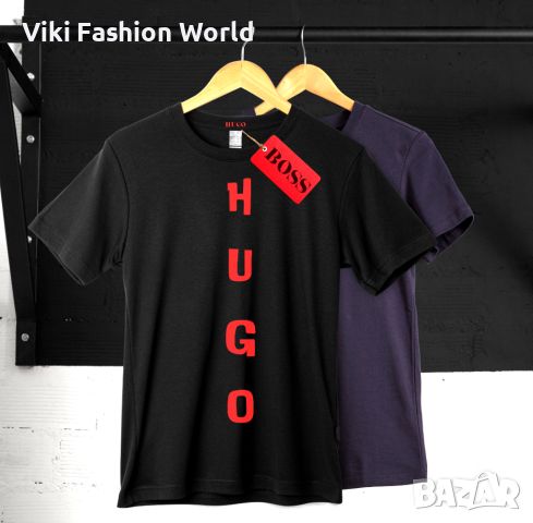 мъжка тениска hugo boss, тениски с принт boss, снимка 1 - Тениски - 45641491