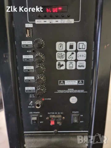 Караоке тонколона, безжична колона 40W, снимка 5 - Друга електроника - 54090409