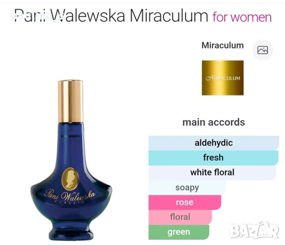 Пет различни броя / Полски парфюм Pani Walewska и Bonjour by Miraculum , снимка 14 - Дамски парфюми - 54217001