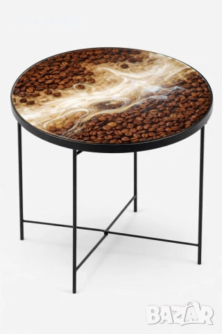 Градинска/ холна / помощна маса за кафе от епоксидна смола, снимка 7 - Маси - 53721696