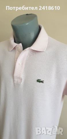 Lacoste Pique Cotton Classic Fit Mens Size 4 - M  НОВО!   ОРИГИНАЛ! Мъжка Тениска!, снимка 11 - Тениски - 50809532