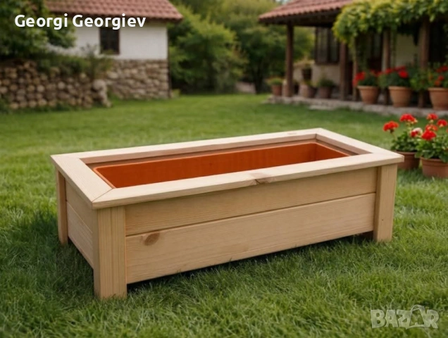 Дървени кашпи от масив. , снимка 2 - Саксии и кашпи - 54043100