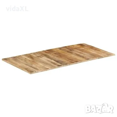 vidaXL Плот за маса, 120x60x(1,5-1,6) cм, грубо мангово дърво（SKU:328336）, снимка 2 - Маси - 48436341