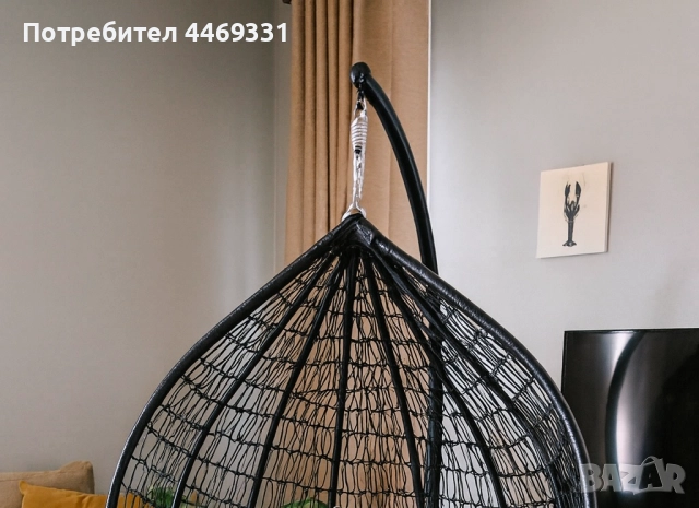 Градинска висяща люлка тип гнездо,яйце–Промоция! , снимка 3 - Градински инструменти - 52359826