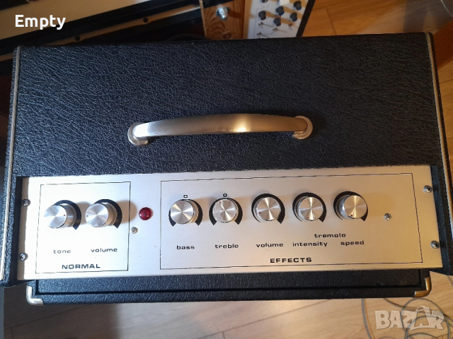 Лампов китарен усилвател с кабинет, снимка 3 - Ресийвъри, усилватели, смесителни пултове - 53900008