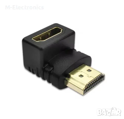 HDMI ъглов конектор М/Ж, снимка 2 - Стойки, 3D очила, аксесоари - 50230091