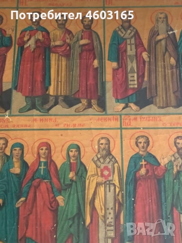 стара икона руска, снимка 3 - Антикварни и старинни предмети - 54211223