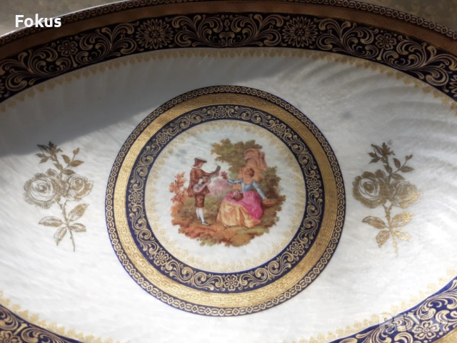 Стар порцелан колекционерска чиния LIMOGES FRANCE, снимка 4 - Антикварни и старинни предмети - 53408776
