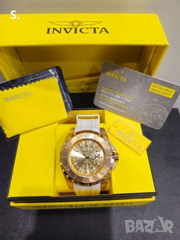 Часовник Invicta Gold-White, снимка 1 - Мъжки - 45900301