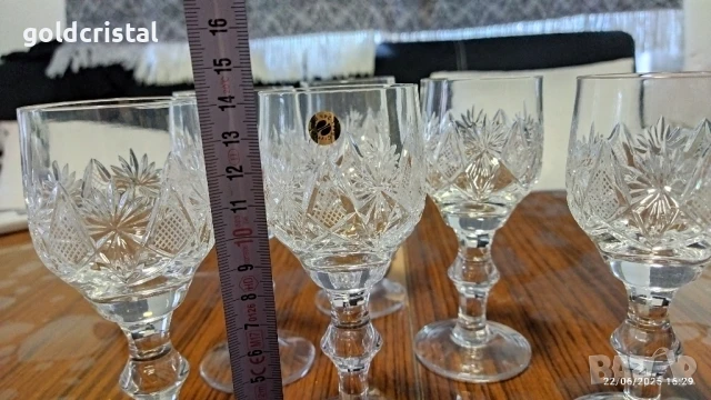 кристални чаши , снимка 4 - Антикварни и старинни предмети - 22462849