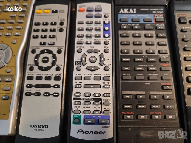 Дистанционно Akai Denon Sony Onkyo Pioneer , снимка 10 - Други - 48733345
