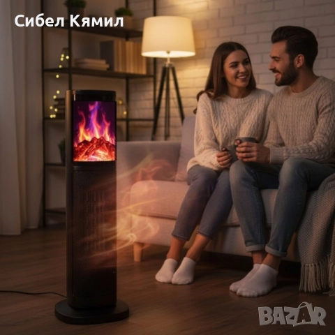 Вентилаторна PTC керамична печка Rosberg, 2000W, 2 степени, Защита, снимка 3 - Отоплителни печки - 52240261