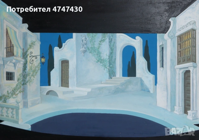 Иван Савов темперни бои сценография " Севилският бръснар "