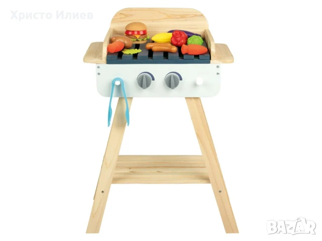 Детско дървено барбекю за игра Грил, снимка 2 - Други - 50907382