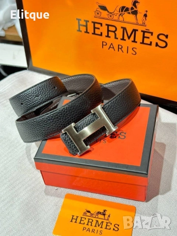 колани от естествена кожа в кутия Hermes , снимка 8 - Колани - 52908187