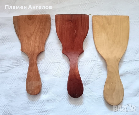 Дървени бъркалки, лопатки