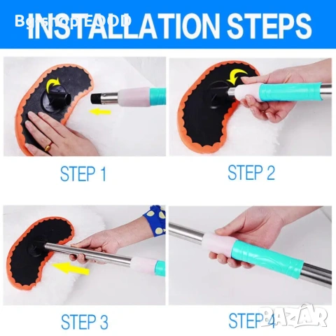 Четка за автомивка с телескопична дръжка до 120см, мека глава, без драскотини, снимка 10 - Аксесоари и консумативи - 53941982