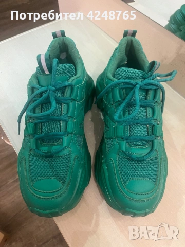 Маратонки зелени, снимка 4 - Маратонки - 53400778