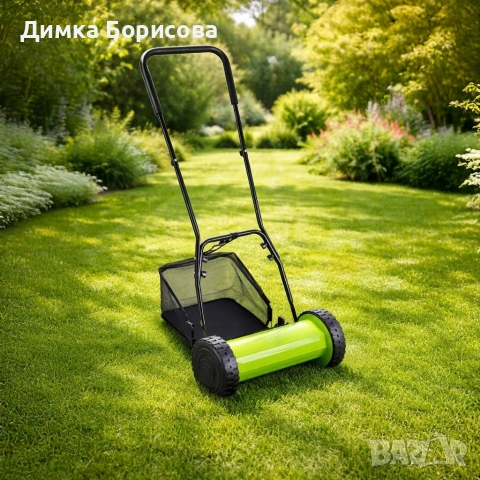 Ръчна косачка за трева с кош, снимка 5 - Градинска техника - 53939532