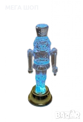 Светеща Коледна фигурка Лешникотрошачка – Войник, с LED осветление